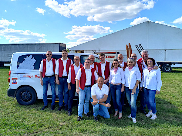 Grävenwiesbacher Musikanten am 11. Mai 2025 bei der Brennessel-Kerb in Nieder-Wöllstadt