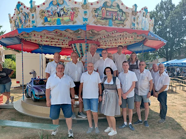 Gr&auml;venwiesbacher Musikanten auf der Kirmes in Wehrheim-Pfaffenwiesbach am 16. August 2026